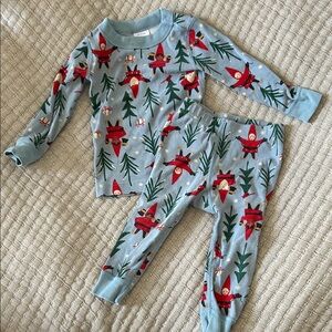 Hanna Anderson Blue holiday Kids Pajamas